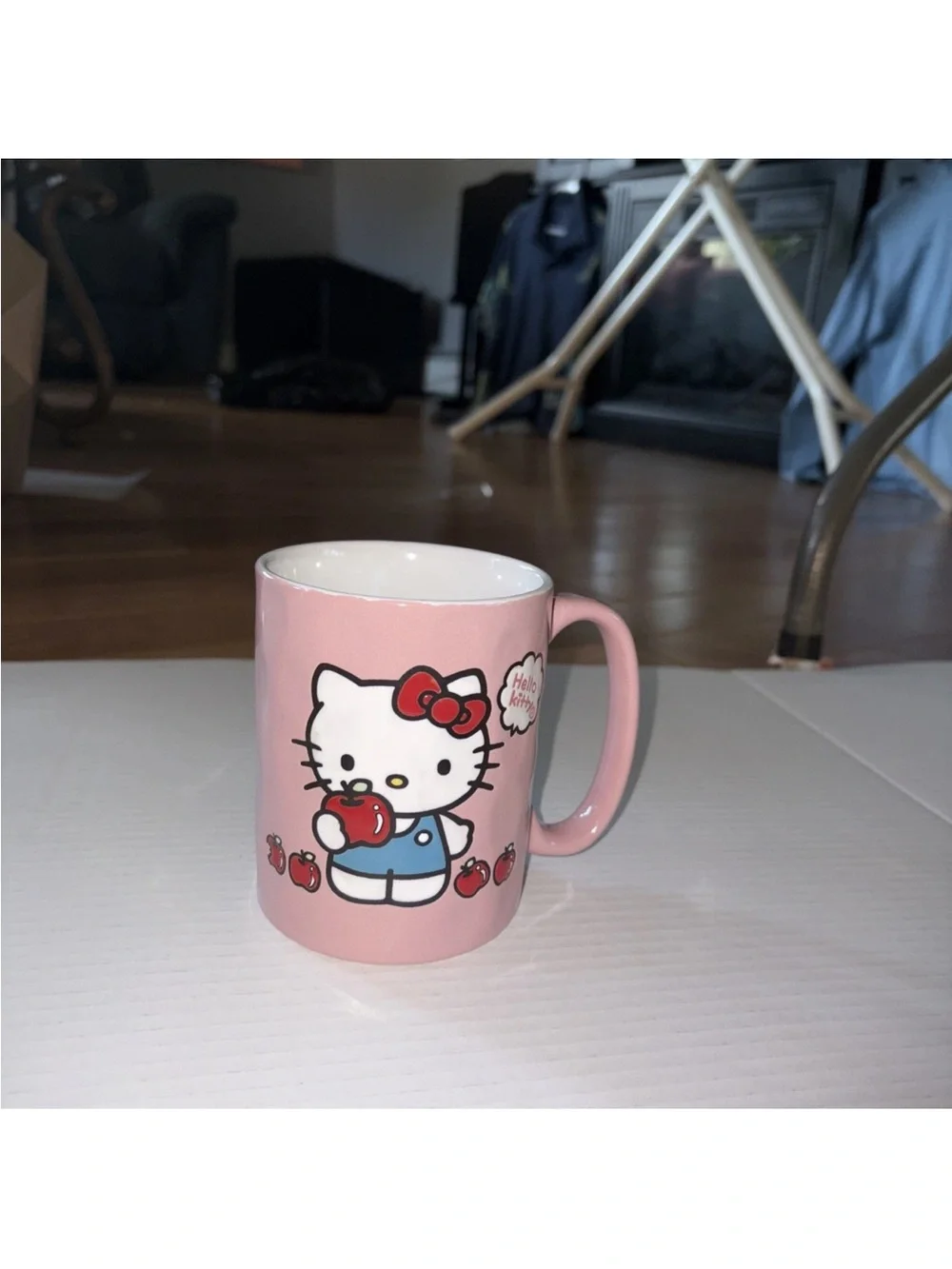Hello Kitty Pink Apple Ceramic Coffee Mug